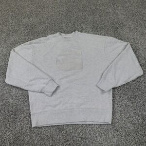 G Star Sweater Womens‎ S Gray Heather Logo Pullover Crewneck Sweatshirt Casual